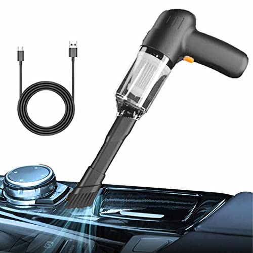 Pomurom Akku-Handstaubsauger | 9000pa High Power Auto Staubsauger kabellos wiederaufladbar | Tragbarer Staubsauger mit Akku mit großer Kapazität, handlicher Handstaubsauger für Klaviere