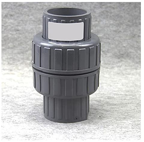 Clapet anti-retour, clapet anti-retour unidirectionnel, PVC unidirectionnel ID 32 mm 40 mm 50 mm 63 mm, raccord de tuyau de clapet anti-retour en plastique for aquarium d'irrigation de jardin, 1 pièce