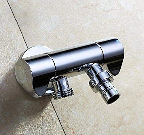 Wandmontierter Vintage-Wasserhahn, Wasserhahn, Garten-Wasserhahn, Messing, G1/2 & Amp Quot, Eck-Wasserventil, Waschmaschinen-Wasserhahn, Doppel-Probiermischer, verchromt