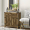 Mevsim Store Aparador,Armario de Cocina, Aparador con Cajón,para Salón, Estante Ajustable,2 Puertas de Granero,76x39x83 cm