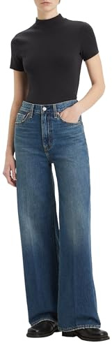 Levi's Ribcage breda ben jeans för kvinnor, polar perimiter, 29W x 34L