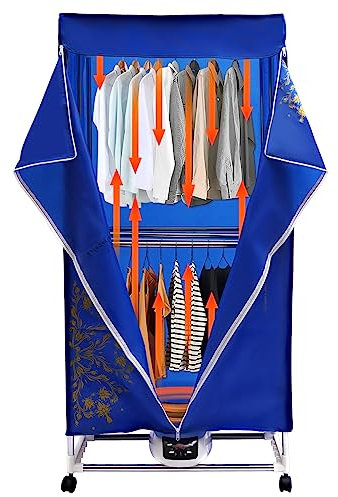 Asciugatrice elettrica armadio portatile asciugatrice ad aria calda pieghevole cinque piani riscaldamento tramite ventilazione Armadio Riscaldamento a doppio strato Armadio asciugatrice con