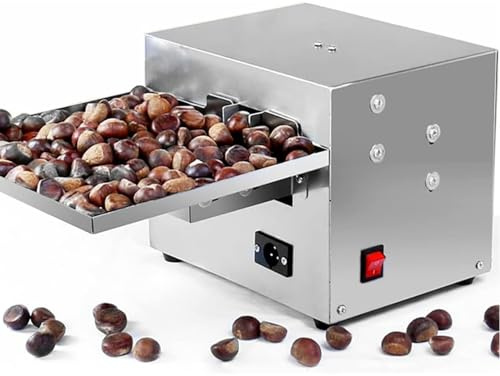 LSBHPPD Pelatrice per Castagne Commerciale, Apricastagne Automatico in Acciaio Inossidabile, con Timer E Cicalino, Nessun Danno alle Castagne, Adatto a Castagne Molte Dimensioni