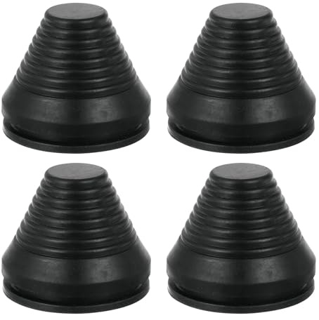 sourcing map Tower Shaped Grommet, 4 Pcs 2(50mm) Inner Diameter, Rubber Grommets Firewall Plug Grommets Hole Plug for Wire Cable Plug Plumbing, Black