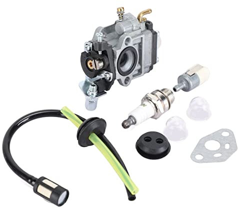 OUCRIY Kit de Carburateur de Tondeuse à Gazon, Ligne de Filtre de Bougie D'allumage pour TH23 TH26 TH34 23CC 25CC 26CC 33CC 35CC