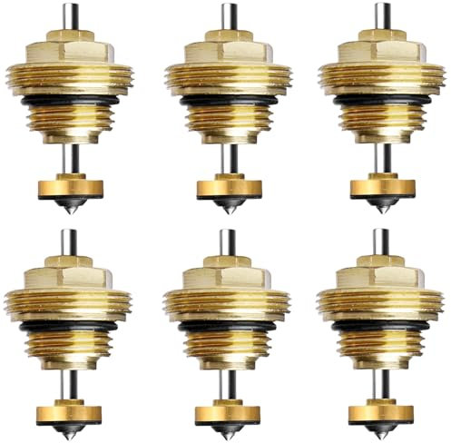 Colector de calefacción por suelo radiante, 6 unidades, núcleo de válvula de pasador de retorno, M30 x 1,5, inserto de válvula para distribuidor, pasador de retorno, núcleo de válvula de retorno,