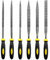SGERUFZ Set di 6 Lime e Raspe in Acciaio ad Alto Tenore di Carbonio File Piatto Triangolare Semitondo Rotondo Ideale per Legno Metallo Strumenti di Lavorazione Multifunzionale