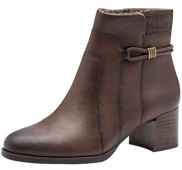 Jana Dam Boot Heel Vegan modestövlar, konjak, 37 EU, konjak, 37 EU