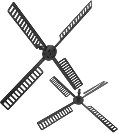 Vaguelly 2Pcs Plastic Windmill Blades Replacement Parts for Garden Windmill Accessories Outdoor Yard Decorative Solar Leaf Weather-Resistant