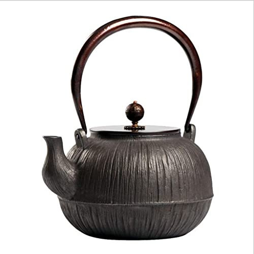 Tetera de Hierro Fundido Japonesa Creative Simplicity Tetsubin Tetera de Hierro, Tetera de Hierro Fundido, Juego de té, Tetera, Accesorios de té Hechos a Mano,