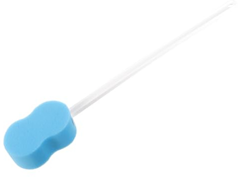 Didiseaon Cepillo De Baño Cuello Largo Esponja De Mango Largo Cepillo Para Fregar La Espalda Exfoliante Azul Para Ducha Cuidado Corporal Uso Diario Mujeres