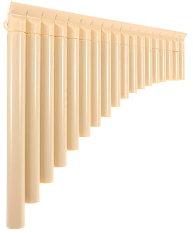 18 Pfeifen Panflöte, Leichtes Musikinstrument für Anfänger | ABS Kunststoff, 18-pfeifen Design, Angenehmer Griff und Flüssiges Spiel, Panflöte für Anfänger