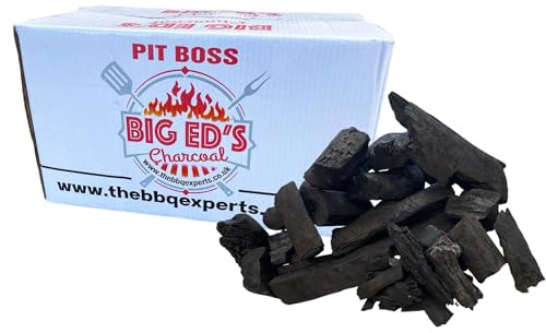 10kg BIG ED’s Gourmet Mix Charcoal by The BBQ Experts – Restaurant-Grade Wood Charcoal for BBQ, Smoking & Grilling – Long Lasting Charcoal - 4 Hour Burn Time