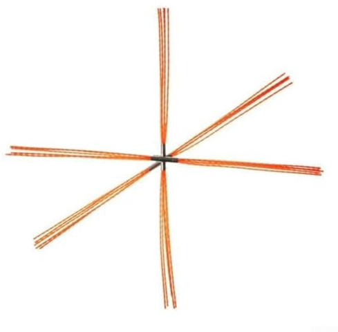 Honseadek Kit de limpieza de chimenea de nailon flexible, limpiador de humos, herramientas de mantenimiento de estufas de leña, cobertura de 4 a 12 pulgadas, construcción de acero inoxidable (3 piezas