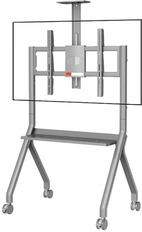 Universeller Smartboard-Ständer mit feststellbaren Rädern, stabile Bodenhalterung für interaktive Whiteboards und Fernseher, ideal für Büro, Klassenzimmer und Zuhause