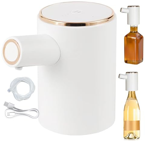 Aeratore elettrico per vino – Decanter automatico ricaricabile in ABS | Decanter elettrico per vino, decanter elettronico per donne, Natale, adulti e amanti dei liquori