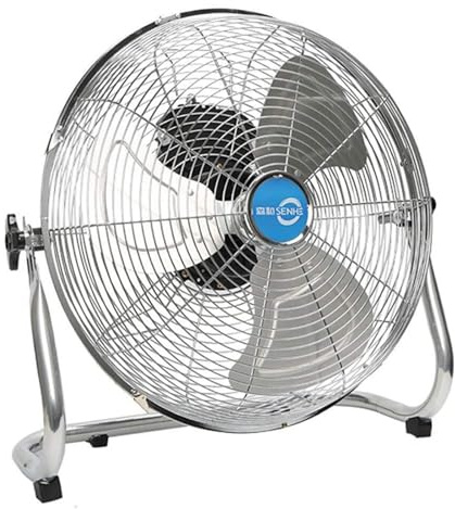 Industrial Pedestal Floor Fan with 4 Speed Control, High Velocity Standing Fan for Gym, Commercial Use - 3 Blade Cooling