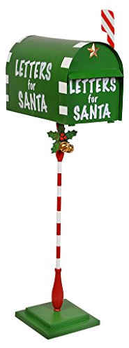 Weihnachtsdeko - Briefe für den Weihnachtsmann Weihnachtsbriefkasten Metall Feiertags-Dekor - Weihnachtskarten zum Nordpol