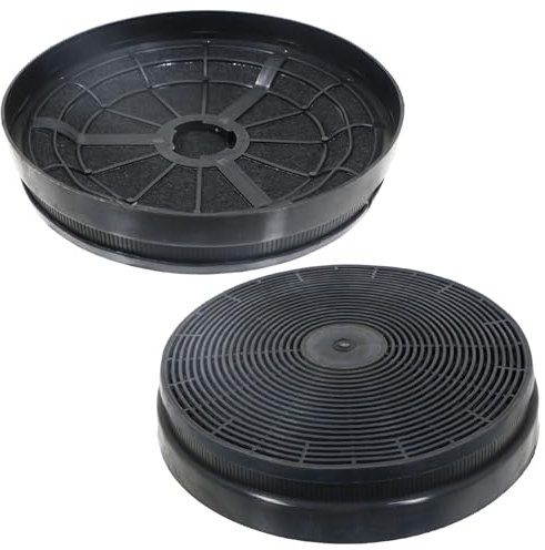 SPARES2GO Active Carbon Odour Filter for Logik Cooker Hood Vent Extractor (Pack of 2)