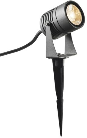 SLV LED SPIKE | Außenlampe für die Beleuchtung von Garten, Terrasse, Pflanzen, Wegen, Teich, Außen-Strahler, Mobile Leuchte | IP55, anthrazit, LED Inside, 3000K