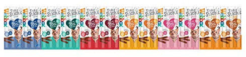 Webbox *New Cats Delight Tasty Sticks Chews Treats Variety Pack 12 x 6 (72 Sticks)