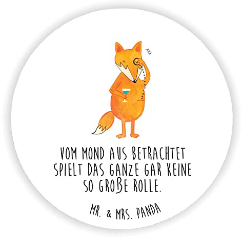 Mr. & Mrs. Panda Magnet Fuchs Lord - Geschenk, für Fotos, kühlschrank, Cocktail, zettelhalter, Schick, Kühlschrankmagnet, Neugierig, Mond, pinwand, Motivation Spruch, Lustig
