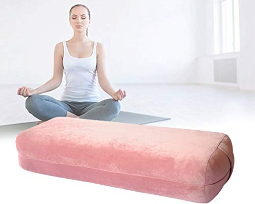 ZhiLianZhao Yogabolster Pilates Und Yoga Bolster Mit Einem Maschinenwaschbaren Kissenbezug Für Körperformung, Fitness, Bewegung