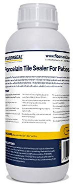Porcelain Tile Sealer for Patios - Deepen Colour - Revive & Protect Outdoor Porclelains. (1 Litre)