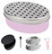JAGKUL Cheese Grater Kitchen Equipment - Stainless Steel Vegetable Chopper, Chocolate Grater Cheese Grater with Container and Lid Graters for Kitchen, Home Gadgets for Smart Home