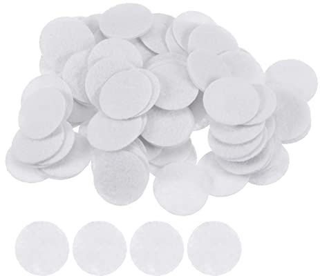 sourcing map 300 Stück Runde Bastelfilz 20mm, Filzkreise Handwerk Filz Pads Vliesstoff Filzkissen für Nähen, DIY Projekt, Bastelarbeiten, Handwerk, Decoration (Weiß)