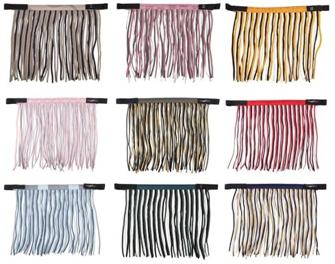 netproshop Fliegenschutz Shetty Fliegenfransen m. Klettverschluss z. Befestigung am Halfter, Groesse:Shetty, Farbe:Blush