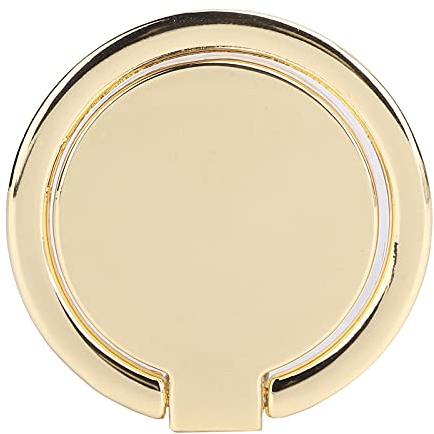 Support Anneau pour Téléphone Portable, Rotation 180° Anneau Telephone Portable en Métal, Bague Telephone Portable, pour Tous Smartphones(Or)