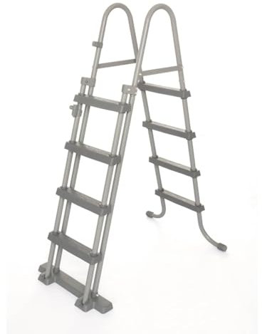 vidaXL Bestway Scaletta di Sicurezza per Piscine a 4 Gradini Flowclear 122 cm