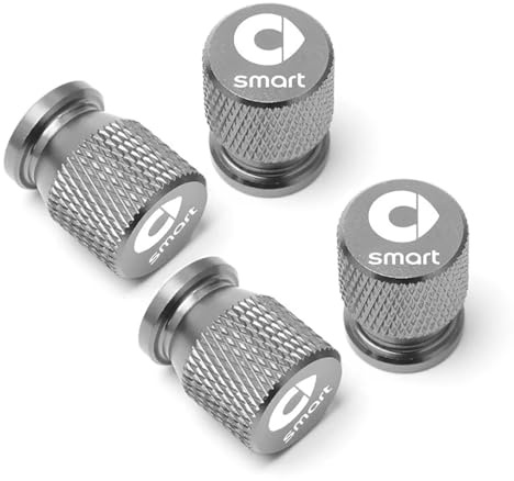 KardoL 4 Pezzi Cappucci delle valvole Alta qualità Compatibile con per Smart 451 Brabus Smart 453 fortwo forfour - Resistente Corrosione,D