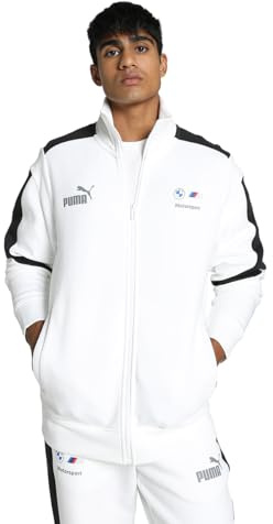 PUMA Herr BMW M motorsport MT7 träningsjacka, Vit, S