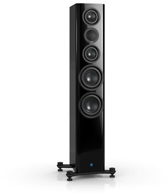 Nubert nuZeo 11 | Schwarzer aktiver Standlautsprecher der Referenzklasse | Hochwertige Materialien und sorgfältige Abstimmung für maximale Klangtreue | Ansteuerung per Funk möglich | 3-Wege-System