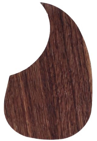 Universal Akustikgitarren Schlagbrett, PVC Selbstklebend Schlagbretter, Komma Geformt Gitarren Pickguard Schutz für Folkgitarre Ersatzteil(Dunkelbraun)