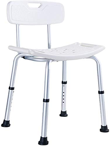 Duschhocker Badesitze Badehocker, Duschstuhl Badesitz/mit gepolsterten Armlehnen und Rückenlehne/ideal für Badewannen/trägt bis zu 150 kg,a