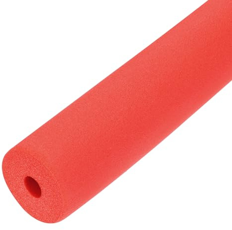 sourcing map Schaumstoffschlauch für Griffstütze, Rohrisolierung, 10 mm Innendurchmesser, 40 mm Außendurchmesser, 2 m Länge, Rot