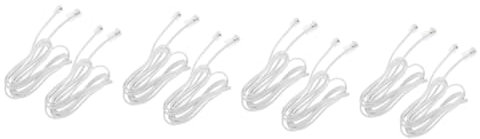 HEMOTON 4 Juegos Conector Rj45 A Rj11 Cable De Telefono Para Telefono Fijo Teléfono Fijo Wifi Cable De Teléfono Cable De Extensión De Teléfono Suministro De 2 Piezas * 4