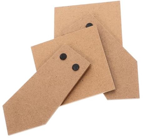 Garneck Caballetes de Cartón Autoadhesivo Soporte Estable 2 Piezas Diseño Plegable en Madera para Marcos de Fotos y Pinturas para Exhibición en Mesa y Pared
