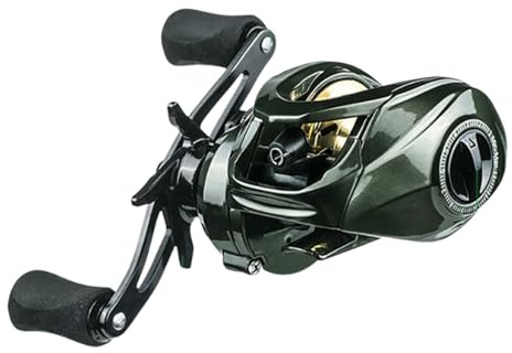 Baitcast-Rolle, 8 kg max. Zugkraft, leichtes Angelwerkzeug, Präzisionsköder-Futterspinner, langlebiges Angelzubehör, ideal für Anfänger, Enthusiasten und professionelle Angler