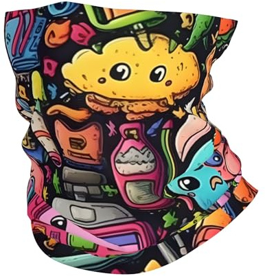 Éducation Apprentissage Dessin Animé Science Gaiter 26X30Cm Unisexe Tube Bandeaux Multifonctionnel Chapeaux Demi-Visage pour Ski Femme Jogging