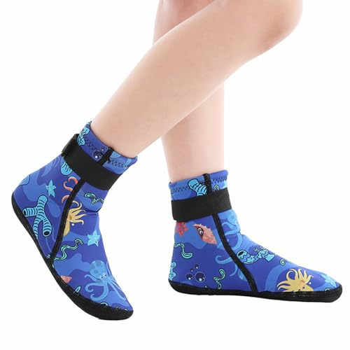 Calcetines para niños que mantienen el calor, calcetines de arena, antideslizantes, térmicos, deportes acuáticos, natación, surf, natación, buceo