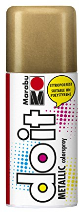 Marabu 21074006786 - Do it Metallic rotgold, Colorspray auf Acrylbasis für edle Metalleffekte, styroporfest, sehr schnell trocknend, sehr gute Deckkraft, wetterfest, 150 ml Sprühdose