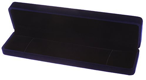 Cosmos Blaue Samt-Armbandkette, Geschenkbox, Schmuckschatulle, mit 1 Aufbewahrungstasche mit Marmormuster