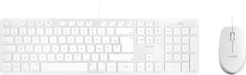 Novodio Kit Clavier et Souris USB-A pour Mac - Argent