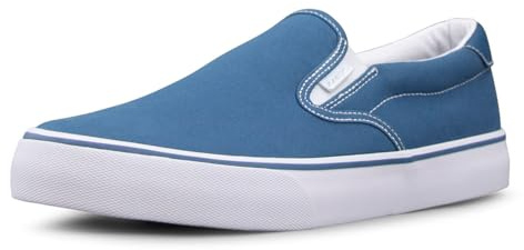 Lugz | Clipper Casual Sneakers for Men | Slip On Shoes for Men | Everyday Men Footwear, Blue/White, 10