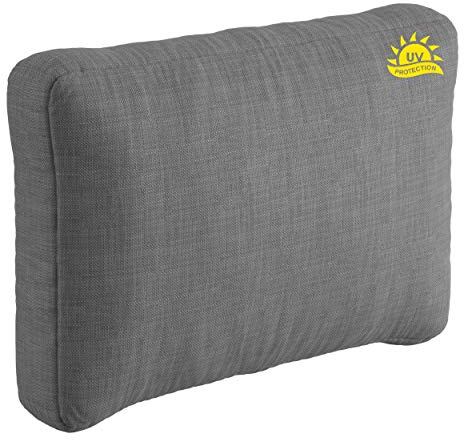 sunnypillow Palettenkissen Outdoor, wasserdicht, UV-lichtecht - Rückenkissen 60x40x20cm - Palettenauflage für Palettensofa für Haus und Garten - Palettenpolster für Palettenmöbel - Kissen Anthrazit