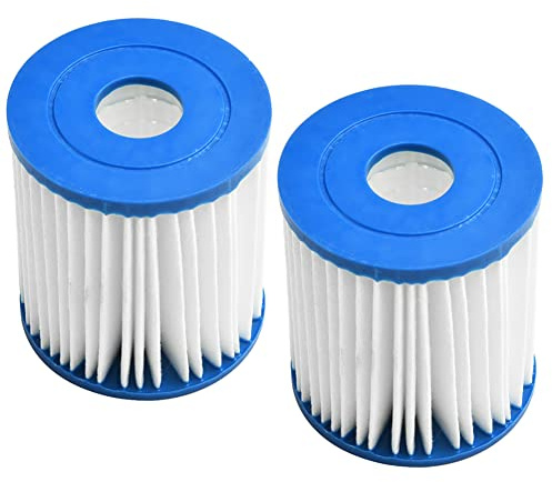 WuYan Filtros de repuesto para bañera de hidromasaje Intex 28601/28602 Filtro de bomba para Intex tipo H 29007E Juego de cartucho de filtro para piscinas sobre el suelo, spa de hidromasaje, 2Pcs
